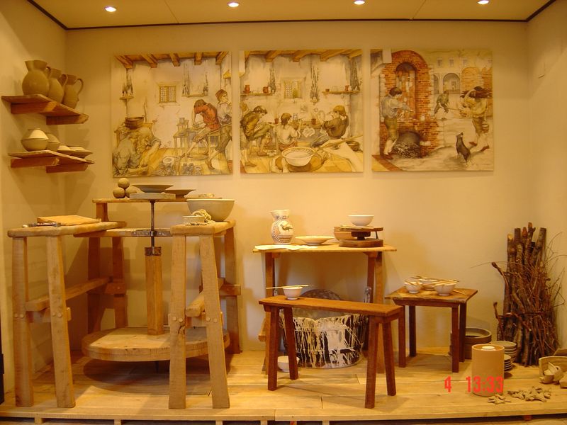 Ricostruzione di manifattura di maioliche cinquecentesca
